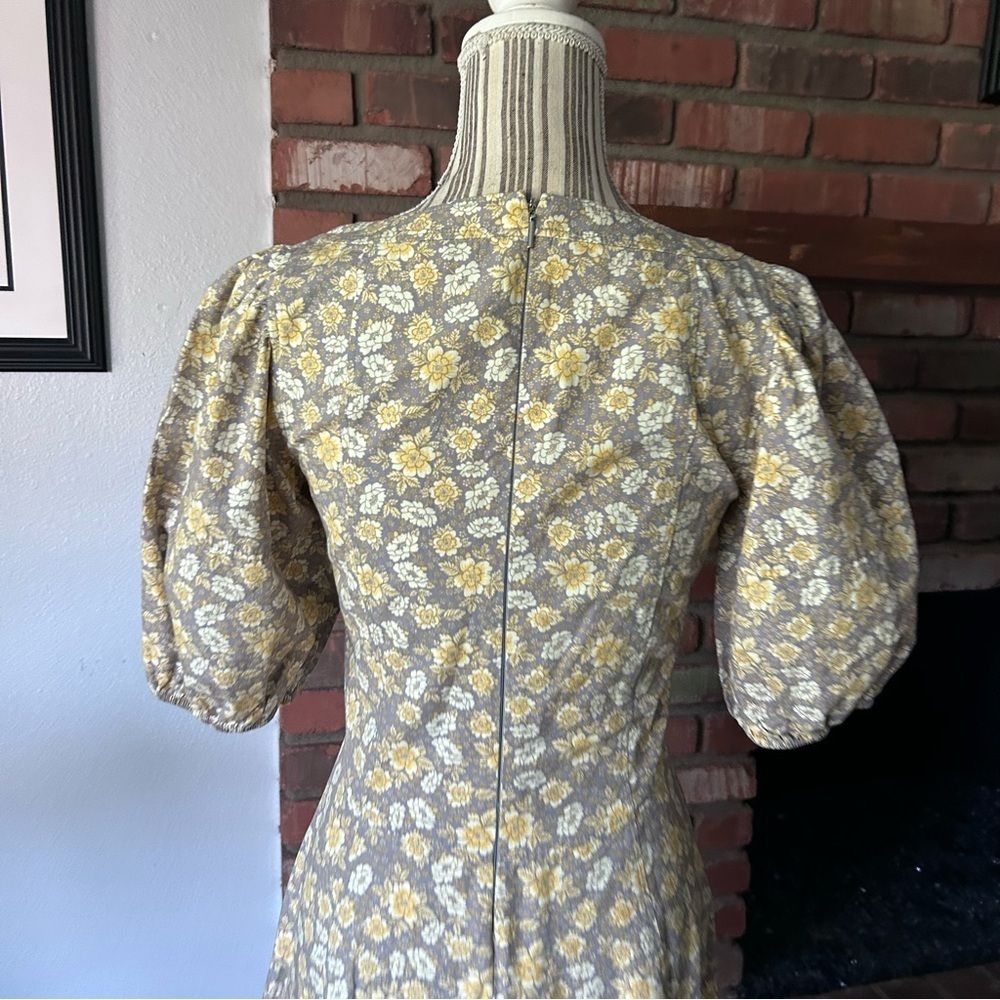 Rebecca Taylor La Vie Margeaux Meadow Floral Poplin Midi Dress Sz XS - Picture 10 of 11